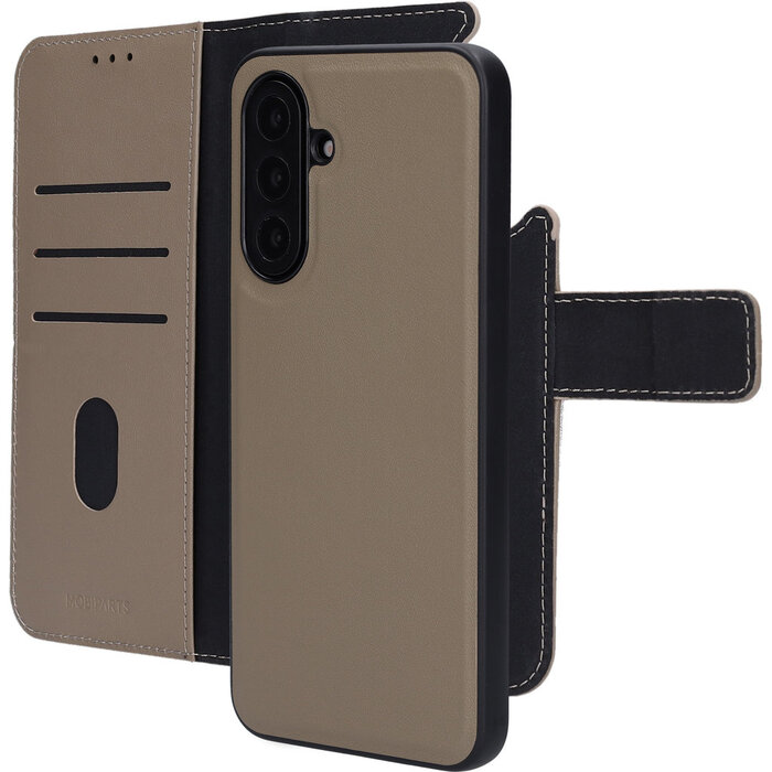 Mobiparts Mobiparts 2-in-1 Lederen Wallet Case voor Samsung Galaxy A17 - Taupe