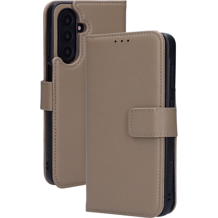 Mobiparts Mobiparts 2-in-1 Lederen Wallet Case voor Samsung Galaxy A17 - Taupe