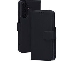 Mobiparts Mobiparts Lederen Wallet Case voor Samsung Galaxy A17 - Zwart