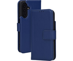 Mobiparts Mobiparts Lederen Wallet Case voor Samsung Galaxy A17 - Blauw