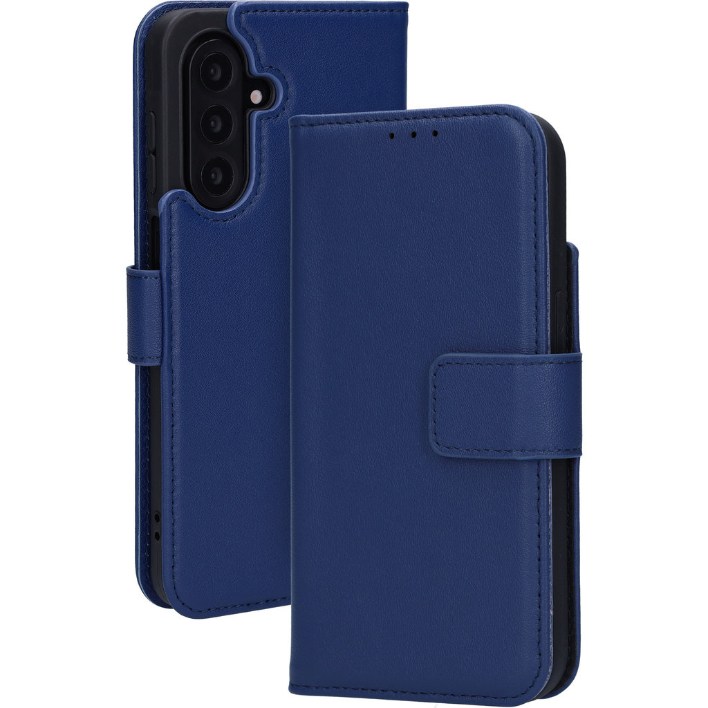 Mobiparts Mobiparts Lederen Wallet Case voor Samsung Galaxy A17 - Blauw