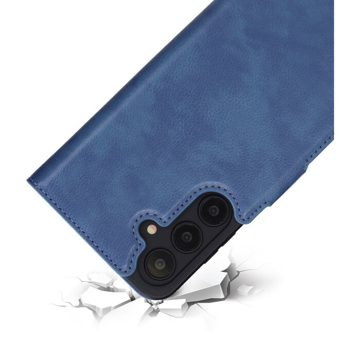 Mobiparts Mobiparts Classic Wallet Case voor Samsung Galaxy S25 FE - Steel Blue