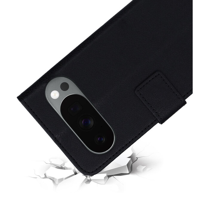 Mobiparts Mobiparts Classic Wallet Case voor Google Pixel 10 & 10 Pro - Zwart Kunstleer