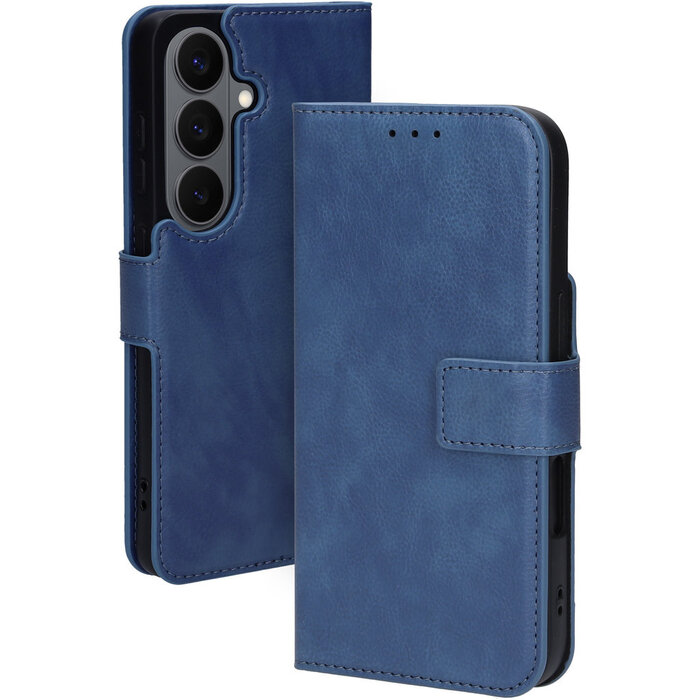 Mobiparts Mobiparts Classic Wallet Case voor Samsung Galaxy S26 - Staalblauw - MagSafe Compatibel