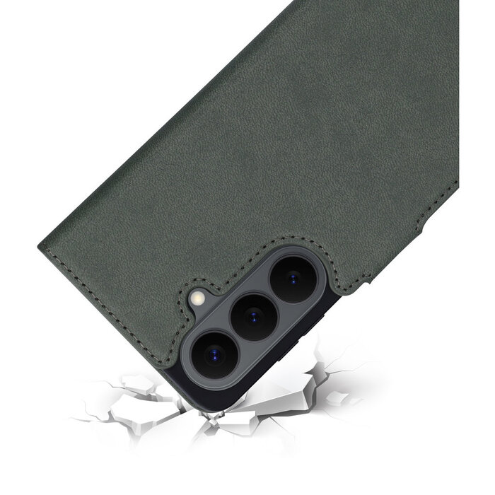 Mobiparts Mobiparts Classic Wallet Case voor Samsung Galaxy S26 - Stone Green - MagSafe Compatibel