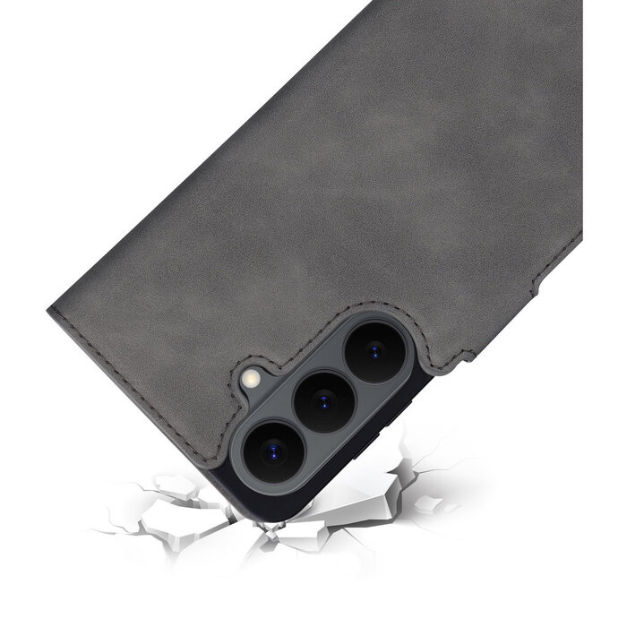 Mobiparts Mobiparts Classic Wallet Case voor Samsung Galaxy S26 - MagSafe - Granite Grey