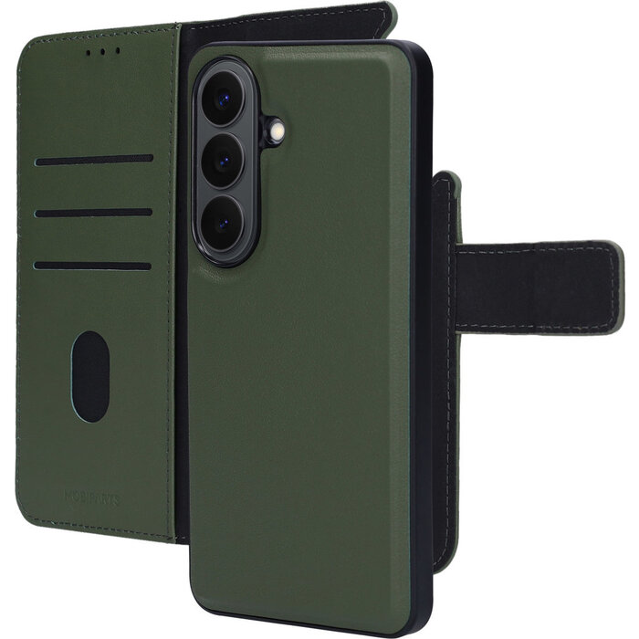 Mobiparts Mobiparts 2-in-1 Lederen Wallet Case Samsung Galaxy S26 - Groen
