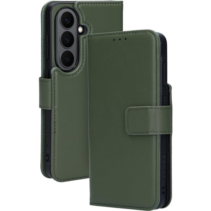 Mobiparts Mobiparts 2-in-1 Lederen Wallet Case Samsung Galaxy S26 - Groen