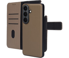 Mobiparts Mobiparts 2-in-1 Lederen Wallet Case Samsung Galaxy S26 - Taupe