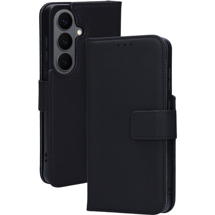 Mobiparts Mobiparts Samsung Galaxy S26 Leren Wallet Case - MagSafe - Zwart