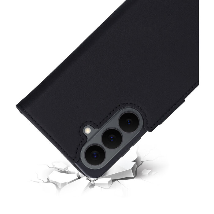 Mobiparts Mobiparts Samsung Galaxy S26 Leren Wallet Case - MagSafe - Zwart