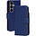 Mobiparts Samsung Galaxy S26 Wallet Case - Echt Leer - Blauw (MagSafe)