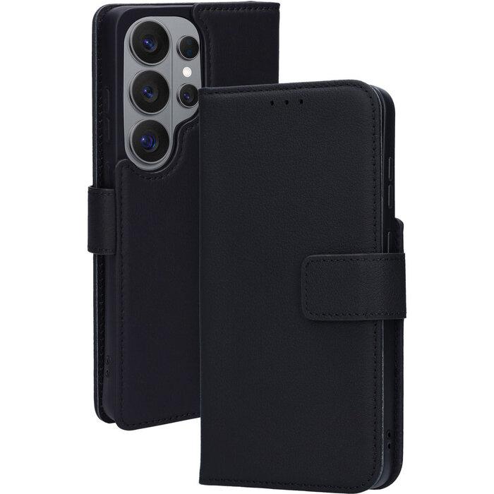 Mobiparts Mobiparts Lederen Wallet Case Samsung Galaxy S26 Ultra MagSafe Zwart