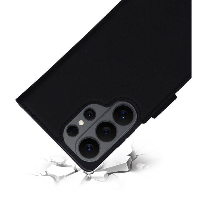 Mobiparts Mobiparts Lederen Wallet Case Samsung Galaxy S26 Ultra MagSafe Zwart