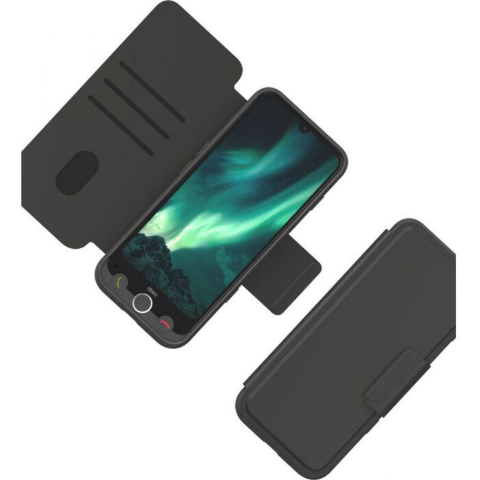 Doro Doro Aurora A30 Wallet Case - Graphite - Beschermhoes met Pasjeshouder