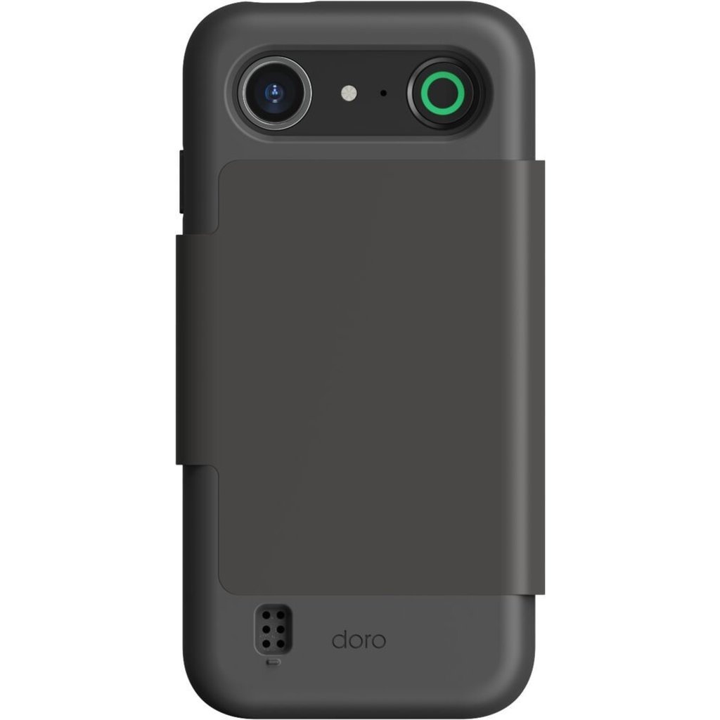 Doro Doro Aurora A10 Wallet Case Graphite - Beschermhoes met Pasjeshouder
