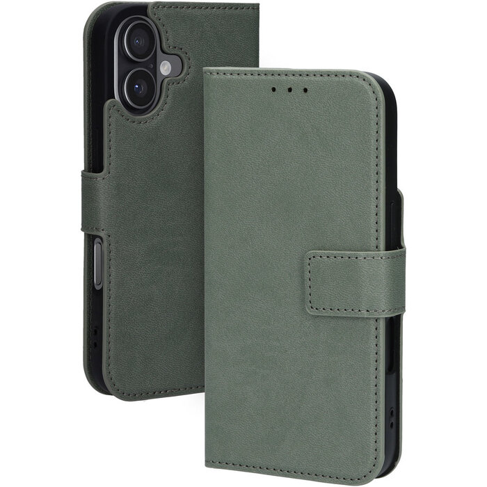Mobiparts Mobiparts Classic Wallet Case Apple iPhone 17 Stone Green (MagSafe Compatible) V2