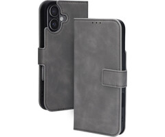 Mobiparts Mobiparts Classic Wallet Case Apple iPhone 17 Granite Grey (MagSafe Compatible) V2