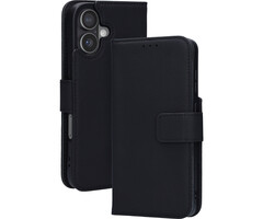 Mobiparts Mobiparts Leather Wallet Case Apple iPhone 17 Black (MagSafe Compatible) V2