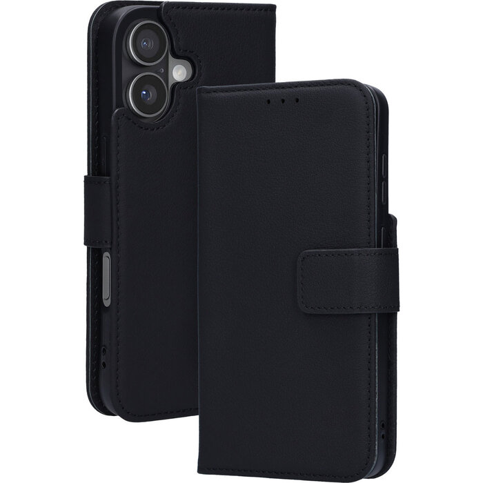 Mobiparts Mobiparts Lederen Wallet Case iPhone 17 - MagSafe - Zwart