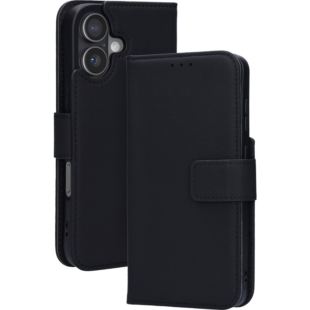 Mobiparts Mobiparts Lederen Wallet Case iPhone 17 - MagSafe - Zwart