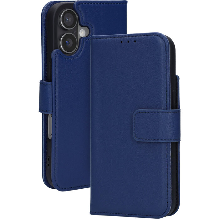 Mobiparts Mobiparts Lederen Wallet Case voor Apple iPhone 17 - MagSafe - Blauw