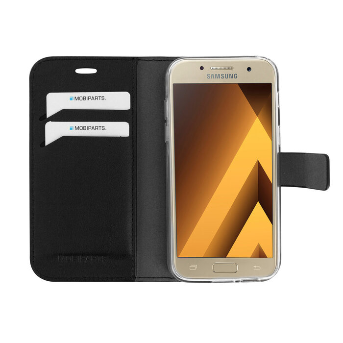 Mobiparts Mobiparts Samsung Galaxy A3 (2017) Wallet Case - Zwart
