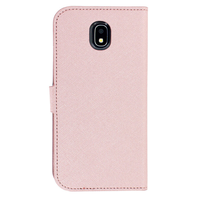 Mobiparts Mobiparts Saffiano Wallet Case voor Samsung Galaxy J5 (2017) - Roze Bookcase met Pasjeshouder