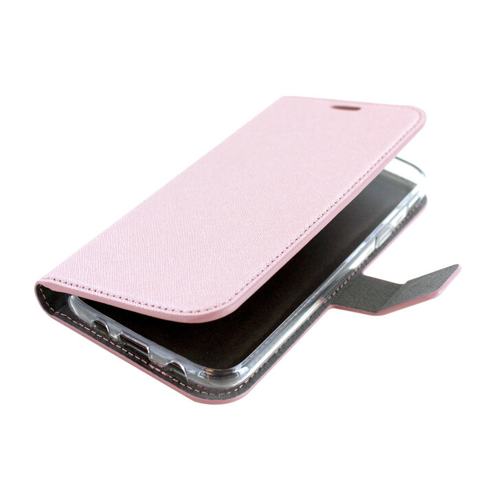 Mobiparts Mobiparts Saffiano Wallet Case voor Samsung Galaxy J5 (2017) - Roze Bookcase met Pasjeshouder