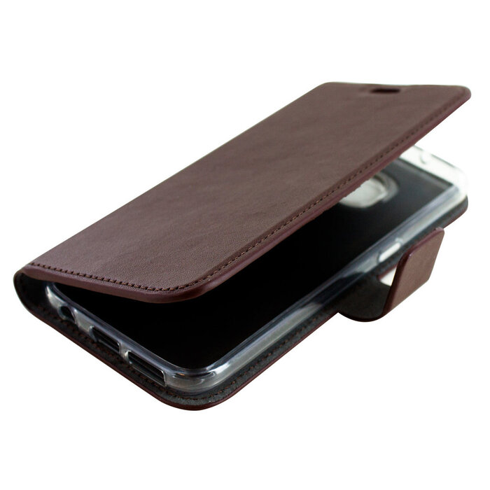 Mobiparts Mobiparts Classic Wallet Case voor Samsung Galaxy S7 - Bruin - Kunstleren Hoes met Kaarthouder
