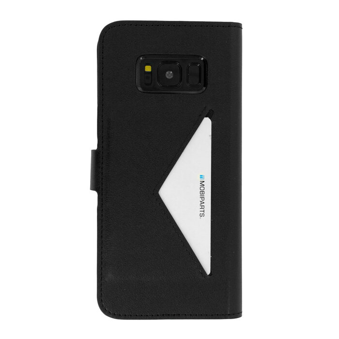 Mobiparts Mobiparts Classic Wallet Case voor Samsung Galaxy S8 - Zwart - Bookcase met pasjeshouder