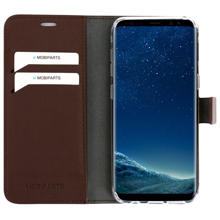 Mobiparts Mobiparts Classic Wallet Case voor Samsung Galaxy S8 - Hoesje met pasjeshouder - Bruin