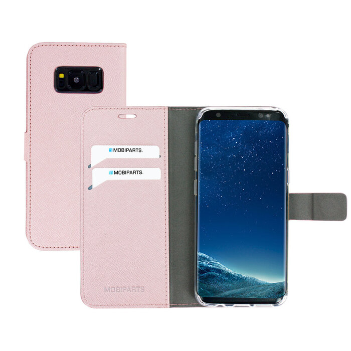 Mobiparts Mobiparts Saffiano Wallet Case Samsung Galaxy S8 Pink