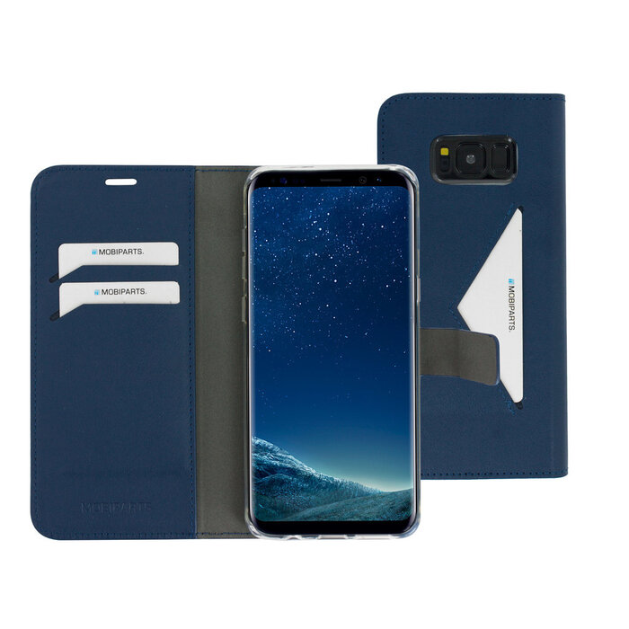Mobiparts Mobiparts Classic Wallet Case voor Samsung Galaxy S8 Plus - Blauw - Portemonnee Hoesje
