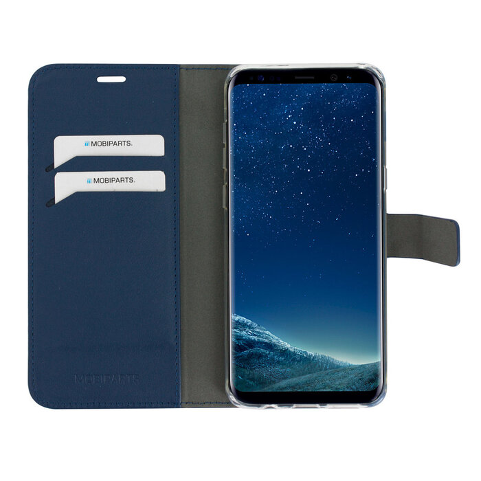 Mobiparts Mobiparts Classic Wallet Case voor Samsung Galaxy S8 Plus - Blauw - Portemonnee Hoesje