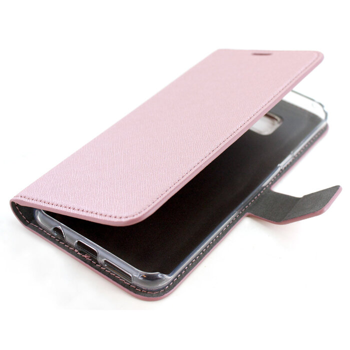 Mobiparts Mobiparts Saffiano Wallet Case voor Samsung Galaxy S8 Plus - Roze - Portemonnee Hoesje