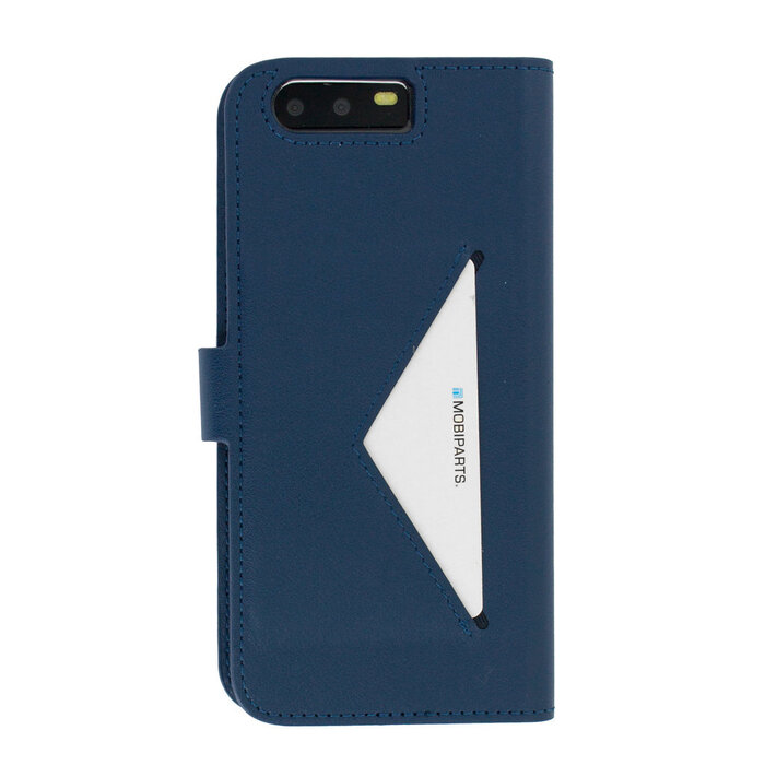 Mobiparts Mobiparts Classic Wallet Case voor Huawei P10 - Blauw - Met Pasjeshouder