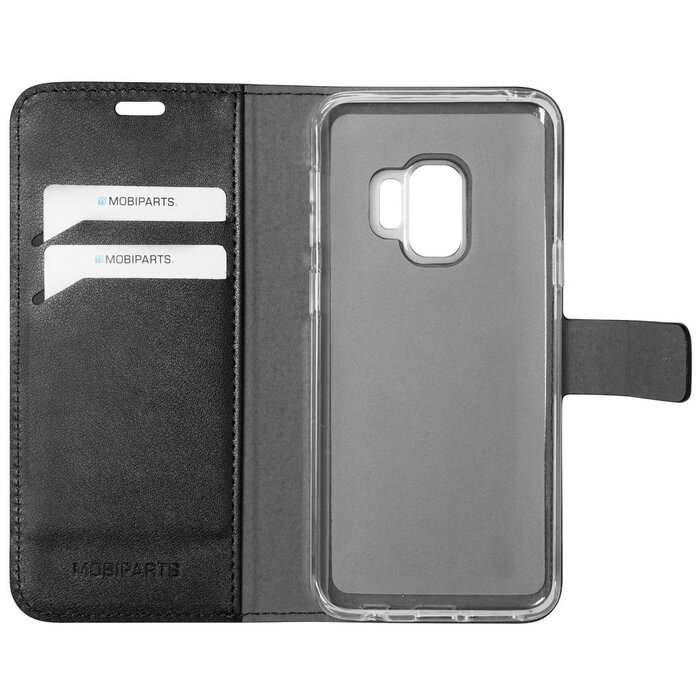 Mobiparts Mobiparts Classic Wallet Case voor Samsung Galaxy S9 - Zwart - Hoesje met pasjeshouder
