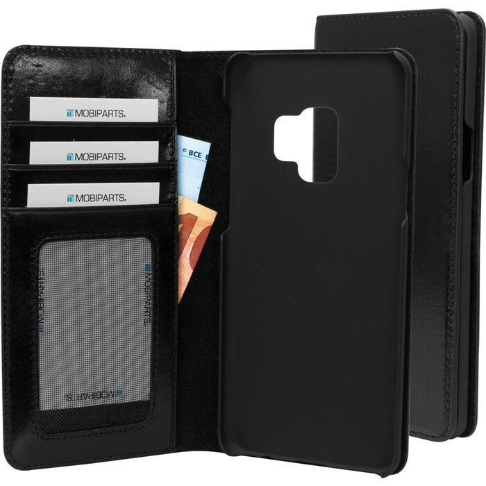 Mobiparts Mobiparts Excellent Wallet Case voor Samsung Galaxy S9 - Echt Leder - Jade Black