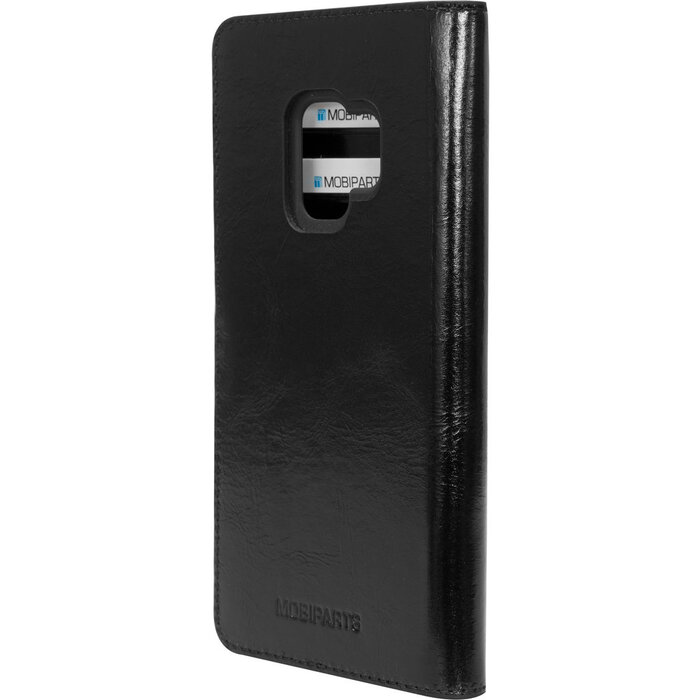 Mobiparts Mobiparts Excellent Wallet Case voor Samsung Galaxy S9 - Echt Leder - Jade Black
