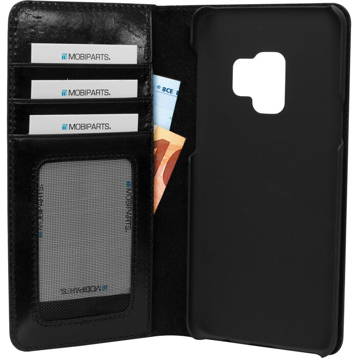 Mobiparts Mobiparts Excellent Wallet Case voor Samsung Galaxy S9 - Echt Leder - Jade Black