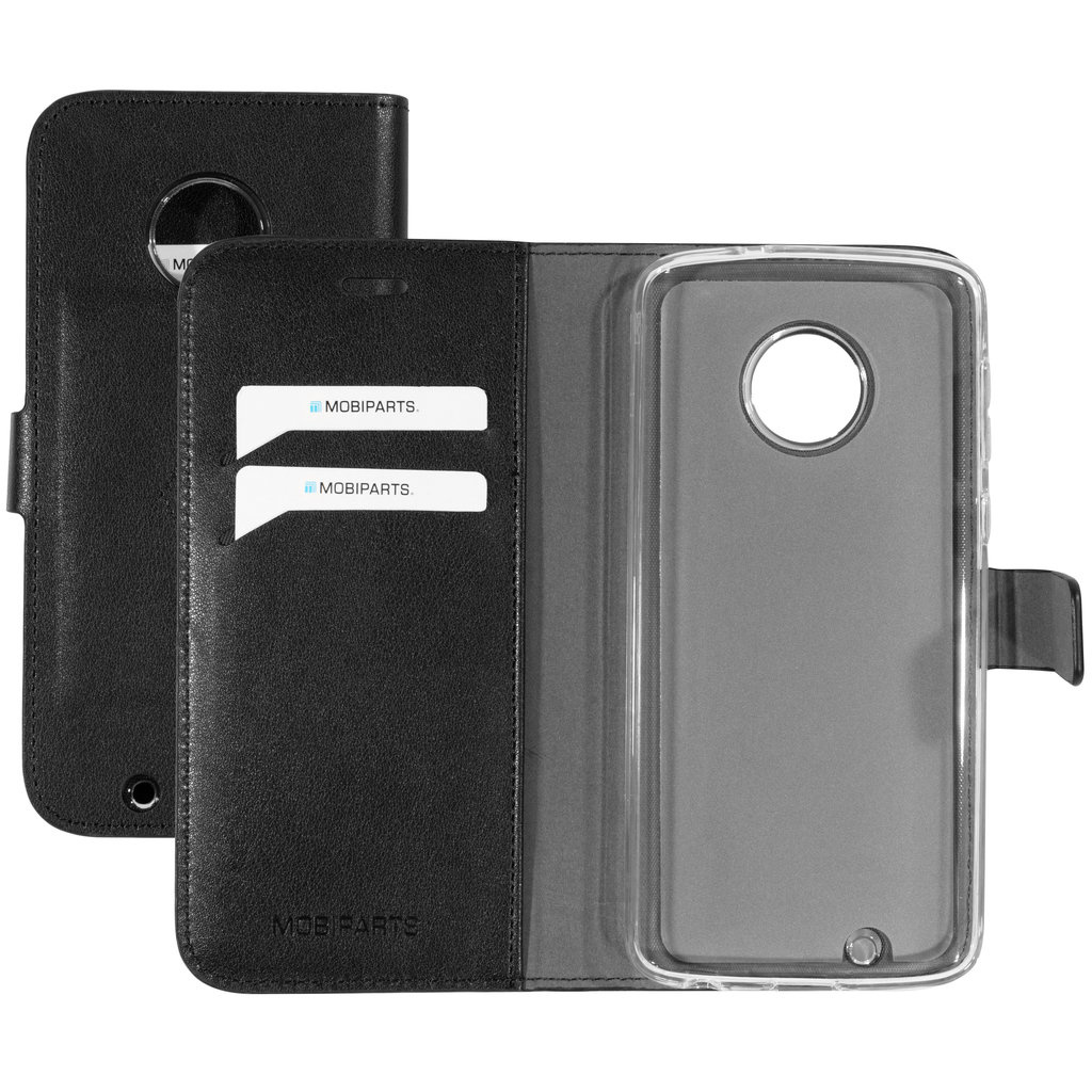 Mobiparts Mobiparts Classic Wallet Case Motorola Moto G6 - Zwart