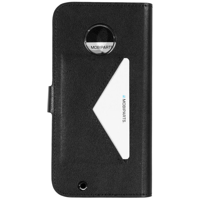 Mobiparts Mobiparts Classic Wallet Case voor Motorola Moto G6 - Hoesje met pasjeshouder - Zwart