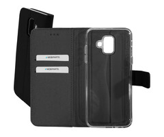 Mobiparts Mobiparts Samsung Galaxy A6 (2018) Wallet Case - Zwart