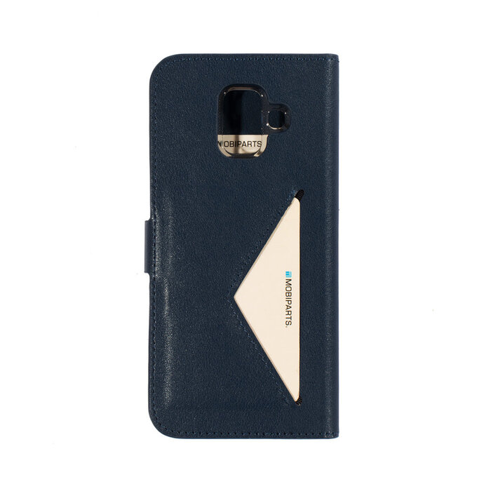 Mobiparts Mobiparts Classic Wallet Case voor Samsung Galaxy A6 (2018) - Blauw - Portemonnee Hoesje
