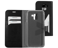 Mobiparts Mobiparts Classic Wallet Case voor Samsung Galaxy J6 (2018) - Zwart