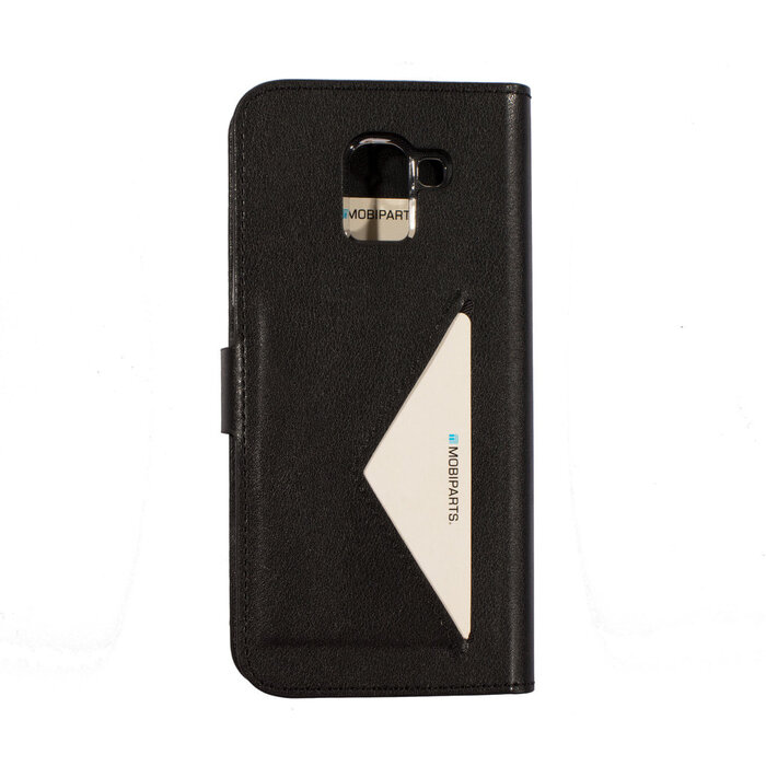 Mobiparts Mobiparts Classic Wallet Case voor Samsung Galaxy J6 (2018) - Hoesje met pasjeshouder - Zwart