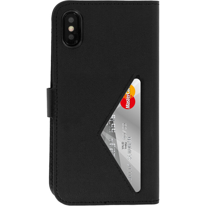 Mobiparts Mobiparts Classic Wallet Case voor iPhone X / XS - Zwart - Kunstleer met Pasjeshouder