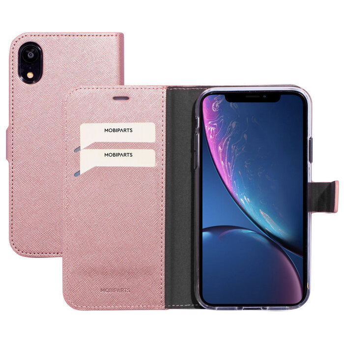 Mobiparts Mobiparts Saffiano Wallet Case iPhone XR - Roze