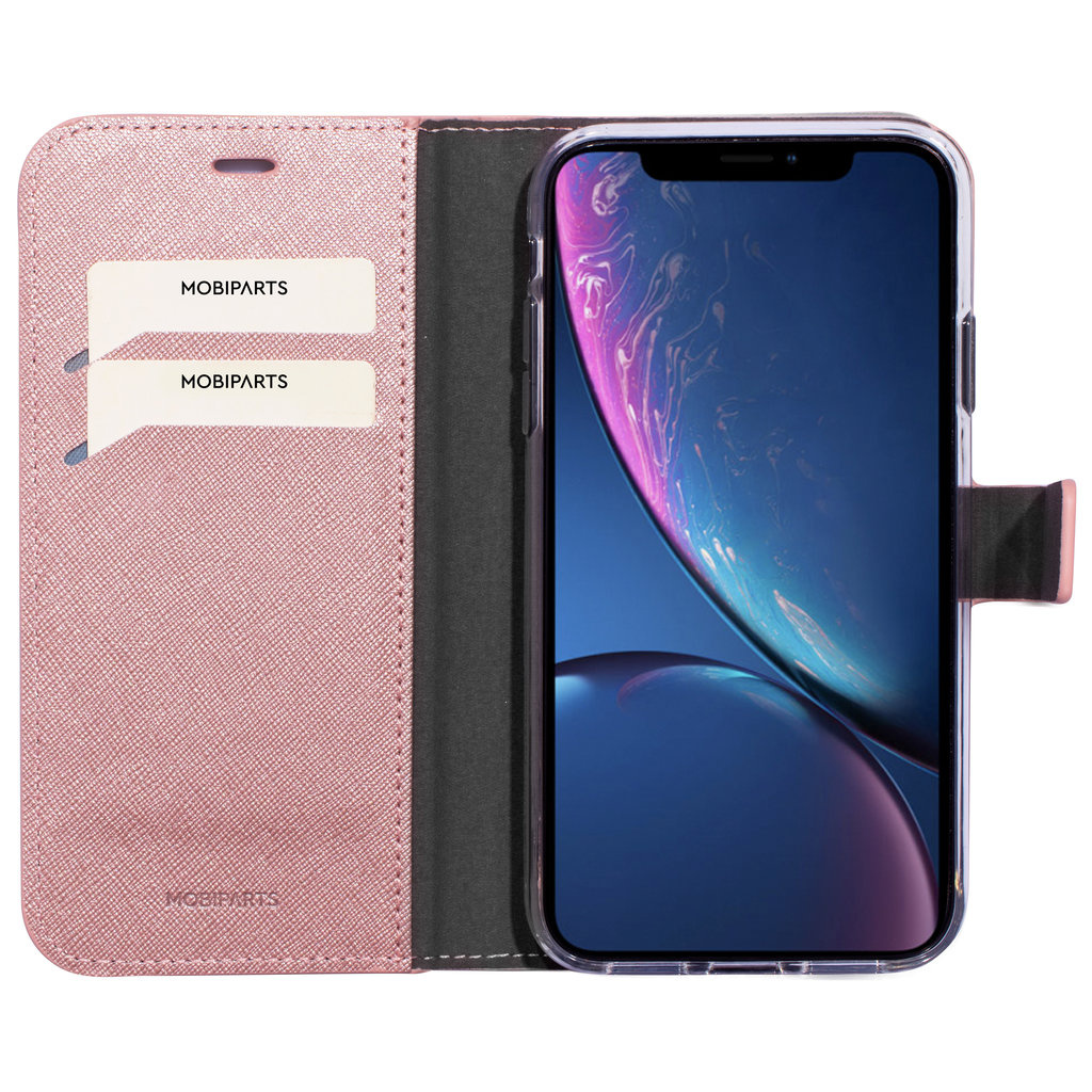 Mobiparts Mobiparts Saffiano Wallet Case iPhone XR - Roze